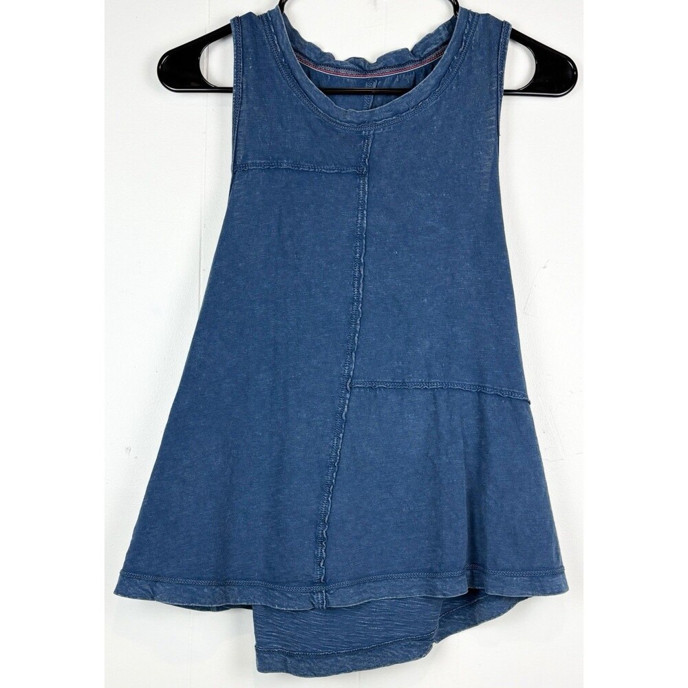 Anthropologie PILCRO Tank Top Blue Twist-Back Boho Summer Casual Sz Small - Picture 4 of 10